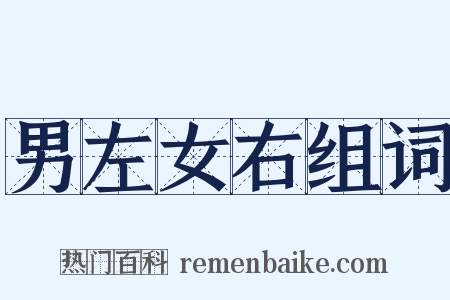 男左女右组词是什么意思的图片